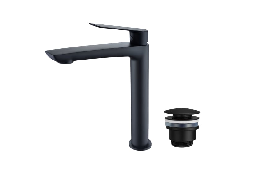 Imex Lúxor robinet de lavabo à bec haut + bonde click-clack Pack principal 2