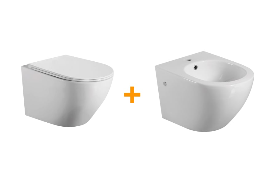 Pack WC suspendu + bidet Lisboa Bruntec principal 0