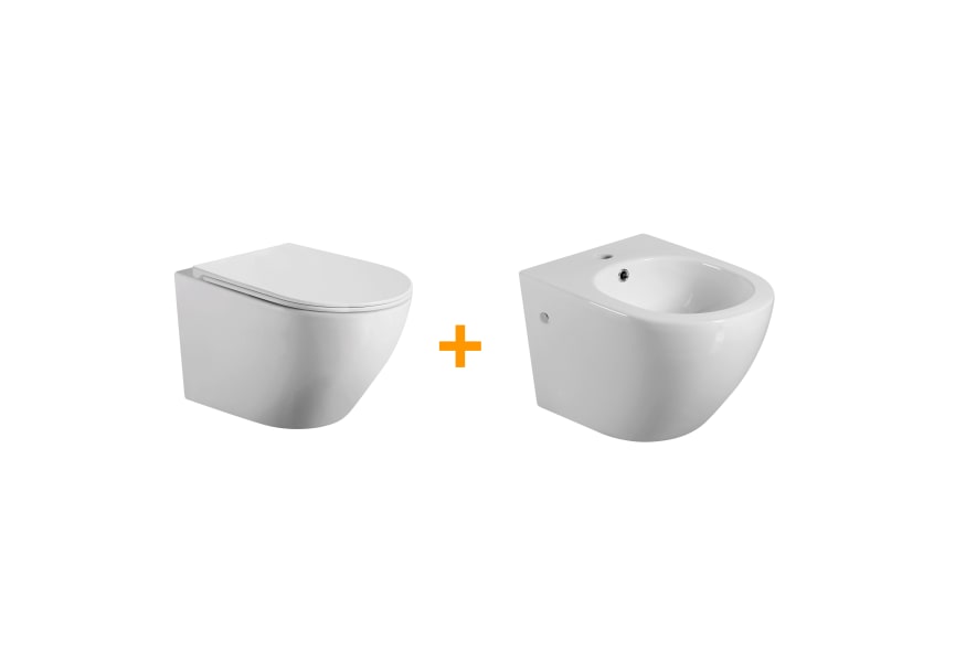 Pack WC suspendu + bidet Lisboa Bruntec principal 0