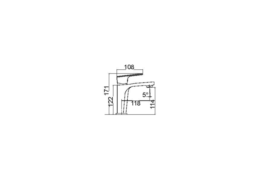 Robinet de lavabo Bali Imex croquis 2