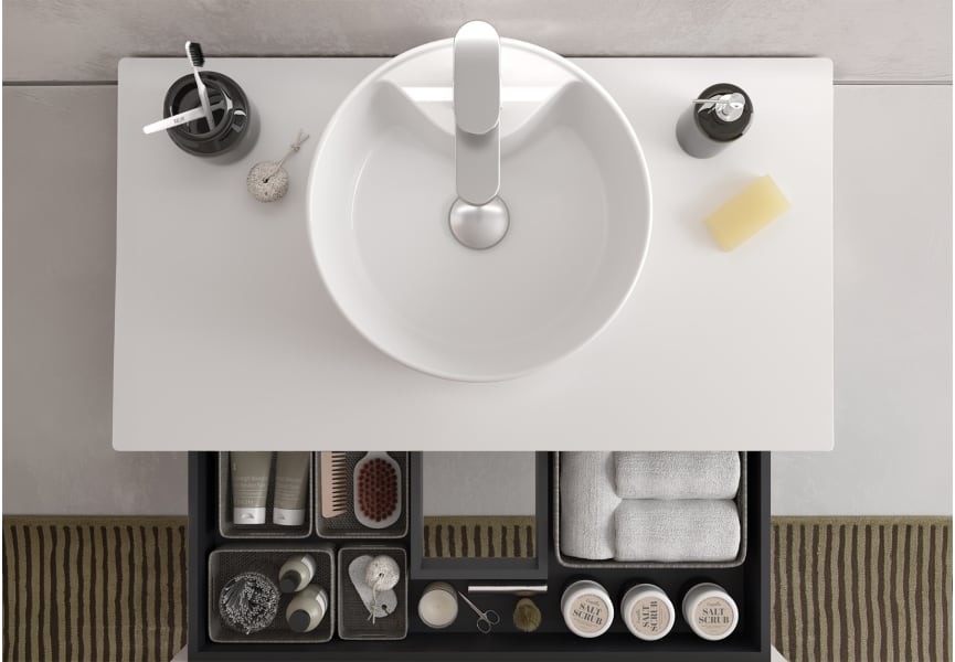 Ensemble de meubles de salle de bains Kira Salgar avec vasque à poser détail 10