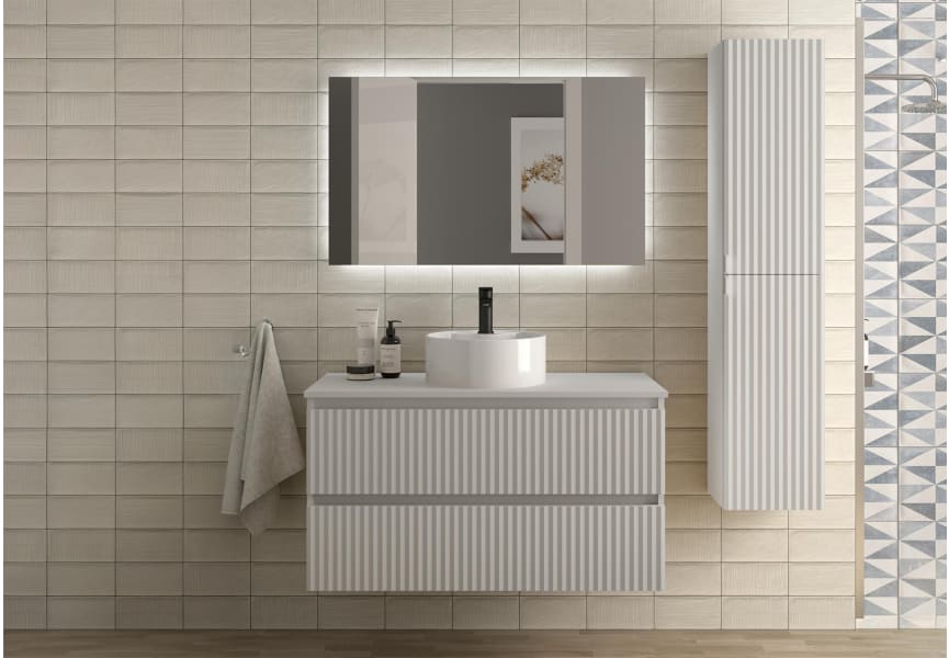 Ensemble de meubles de salle de bains Kira Salgar avec vasque à poser principal 3