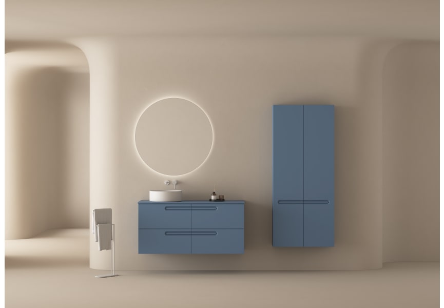 Meuble de salle de bains avec plan de toilette en bois Econic Royo environnement 12