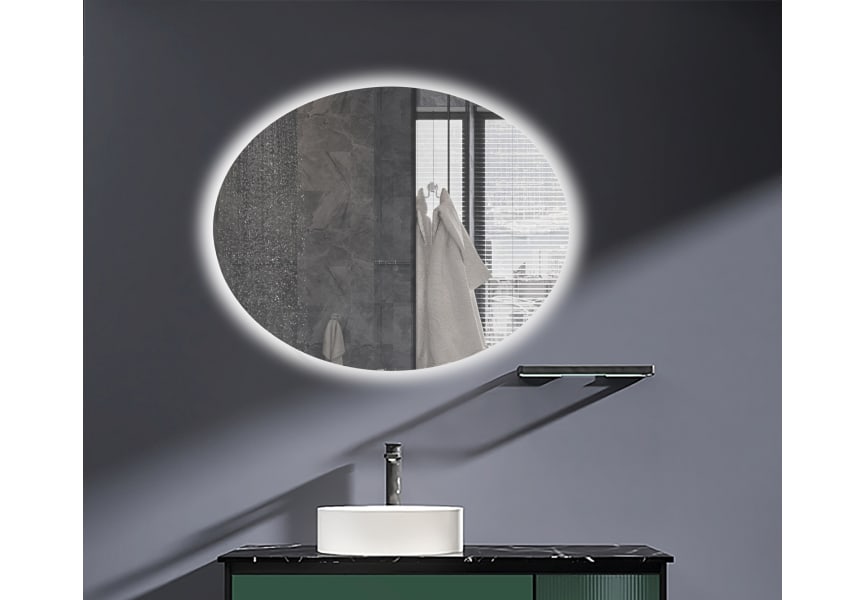 Ledimex Miroir de salle de bain Oval avec éclairage LED principal 0