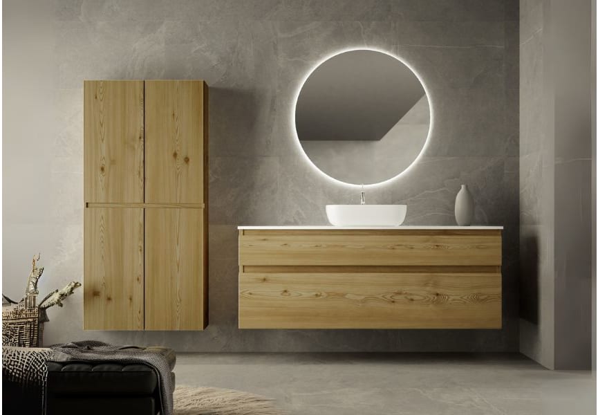 Meubles de salle de bains avec plan de toilette Solid surface Alpes 1 Bruntec principal 0