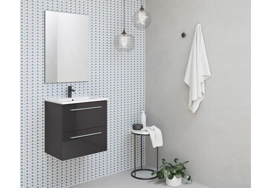 Ensemble complet de meubles de salle de bains à profondeur réduite 35 cm Street Royo principal 1