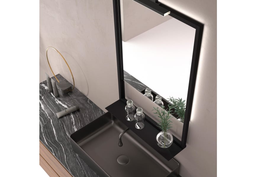 Miroir de salle de bains avec éclairage LED Margarita Eurobath détail 3