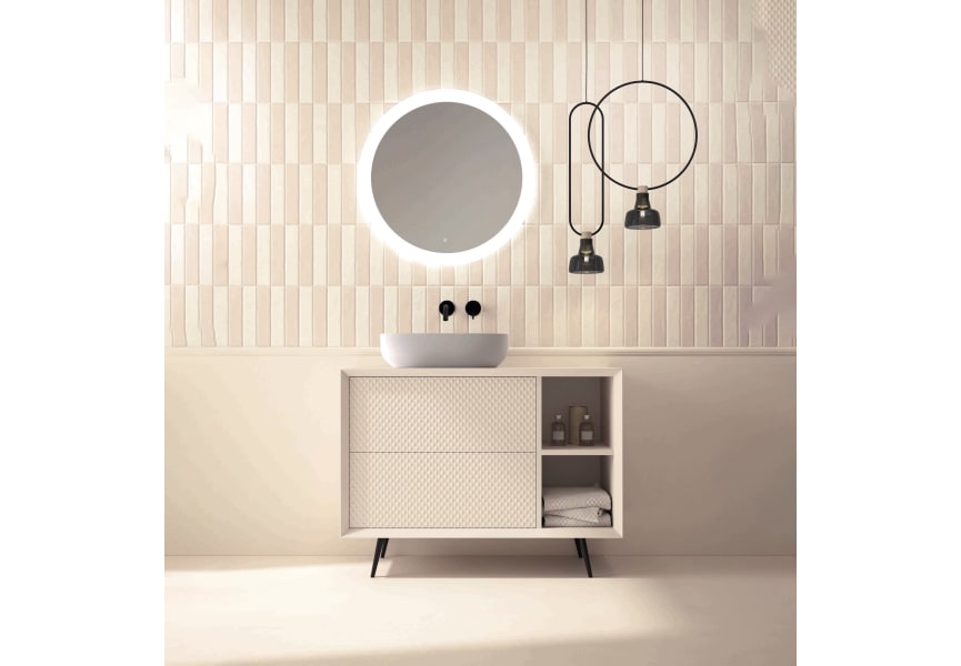 Meuble de salle de bains avec plan de toilette en bois Avila Dos Sue Lux principal 0