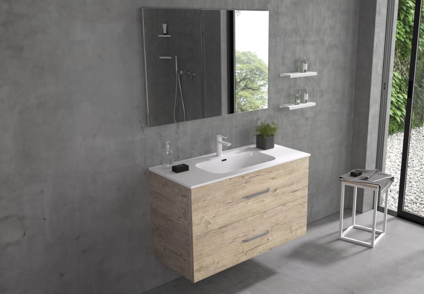 Ensemble complet de meubles de salle de bains Atlas Bruntec option 3