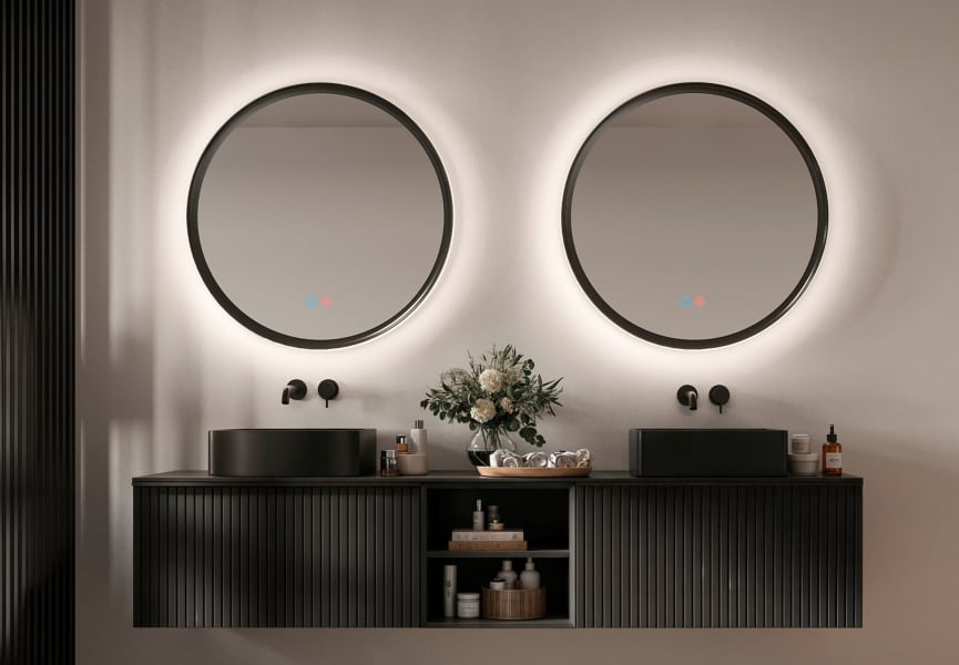 Miroir de salle de bain avec éclairage LED Torino Ledimex principal 1