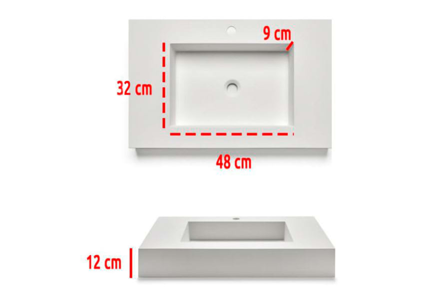 Vasque à poser Padova Bruntec croquis 1