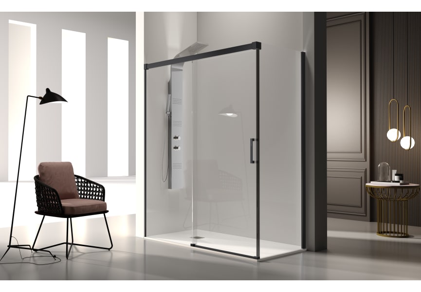 Paroi de douche en Glasé (GS102+GS103) Kassandra principal 4