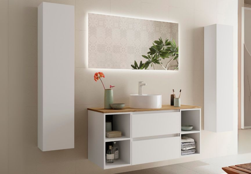 Meuble de salle de bains avec ensemble lavabo Bequia Salgar principal 1
