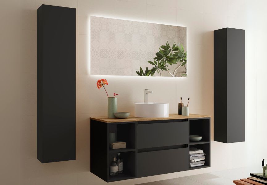 Meuble de salle de bains avec ensemble lavabo Bequia Salgar principal 2
