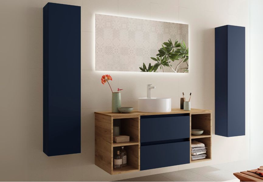Meuble de salle de bains avec ensemble lavabo Bequia Salgar principal 3