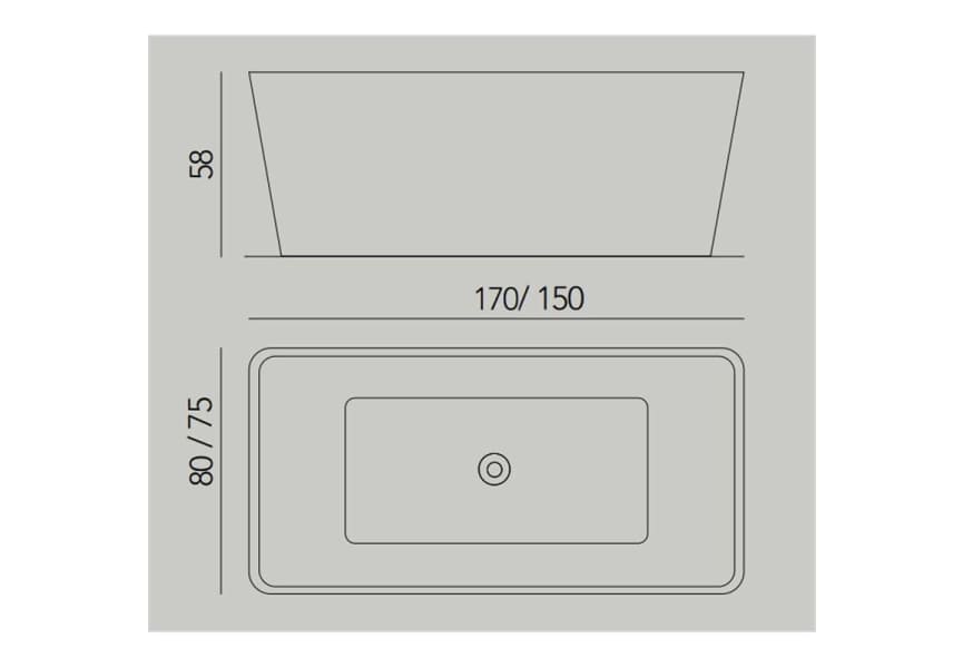 Baignoire autoportante Nor de Baños 10 croquis 2