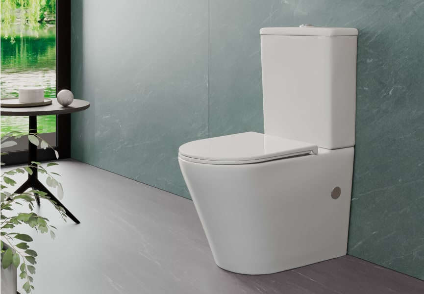 WC compact Rimless Lisboa Bruntec détail 3