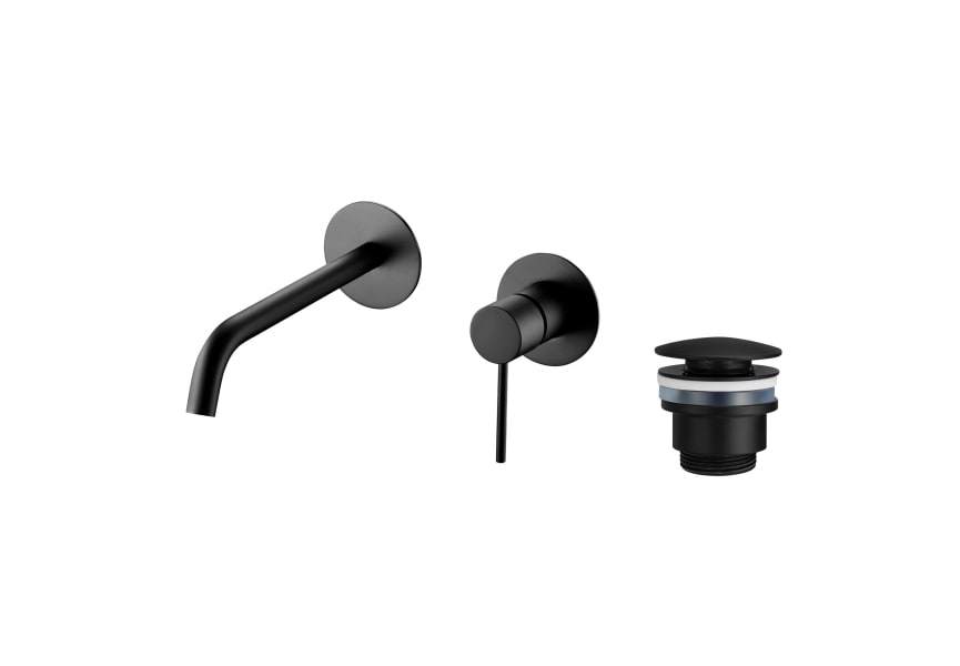 Robinetterie de lavabo encastrée Milos Imex + bonde click-clack pack principal 2