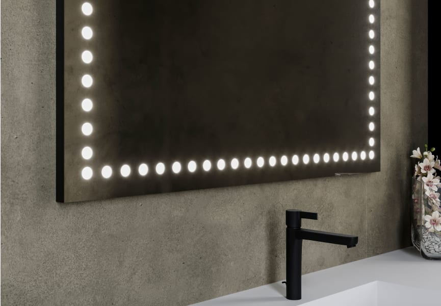 Bruntec Cindy Miroir de salle de bain avec éclairage LED détail 2
