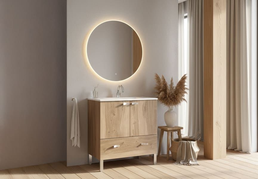 Meuble de salle de bains à profondeur réduite 37,5 cm Vega Campoaras principal 1