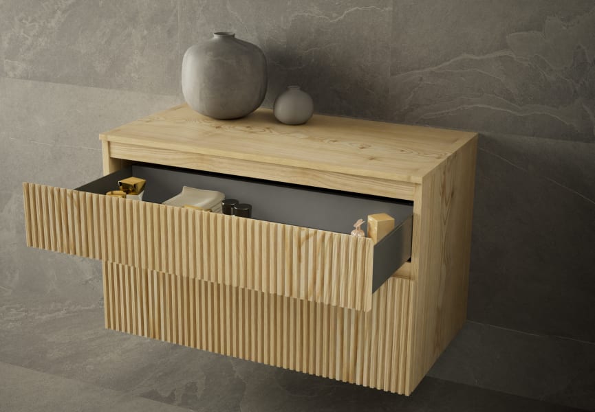 Commode en bois Alpes Bruntec détail 2