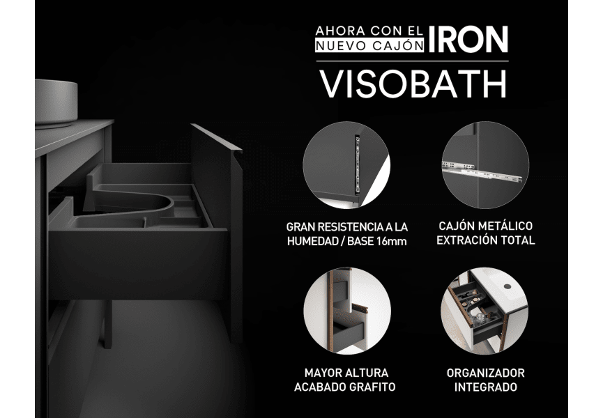 Ensemble de meubles de salle de bain Índico Visobath détail 12