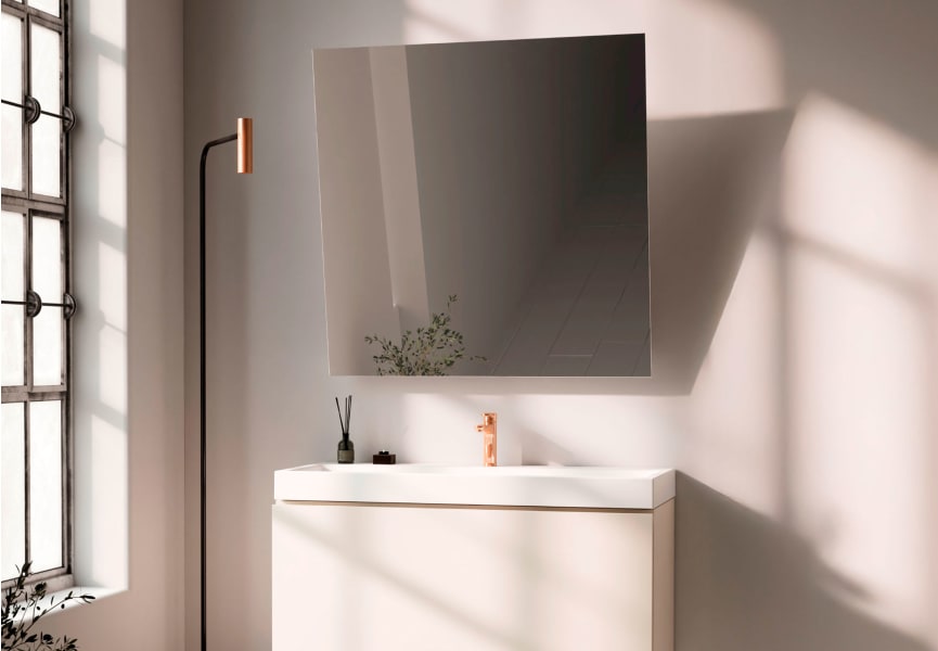 Miroir de salle de bain PMR avec éclairage LED Montel Bruntec principal 0