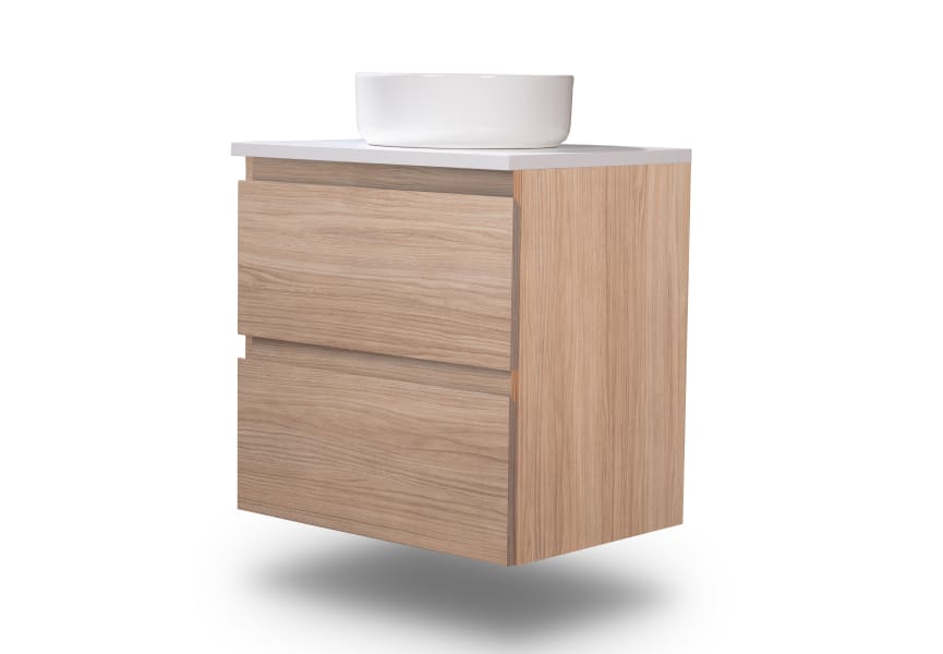 Nivo Bruntec petit meuble de salle de bain 2 tiroirs suspendu principal 1