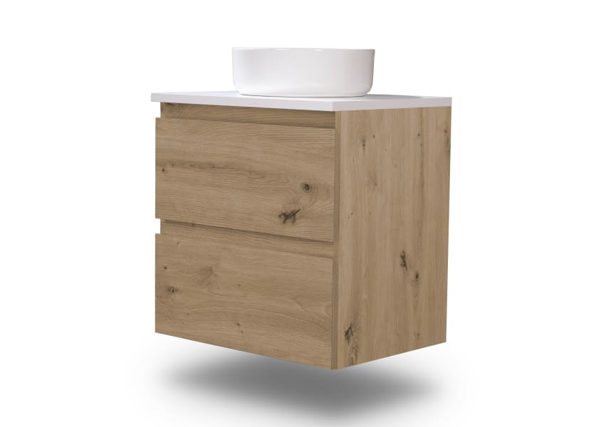 Nivo Bruntec petit meuble de salle de bain 2 tiroirs suspendu principal 2