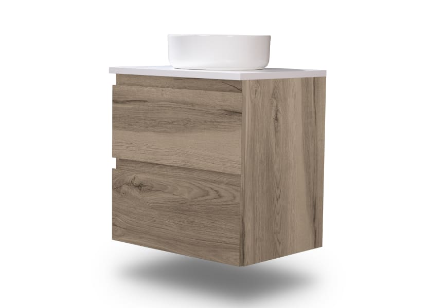 Nivo Bruntec petit meuble de salle de bain 2 tiroirs suspendu principal 4