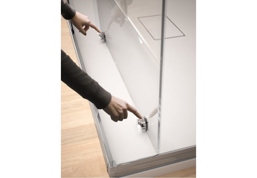 Paroi de douche Bella noir mat (BL607+BL602+BL103) Kassandra détail 1