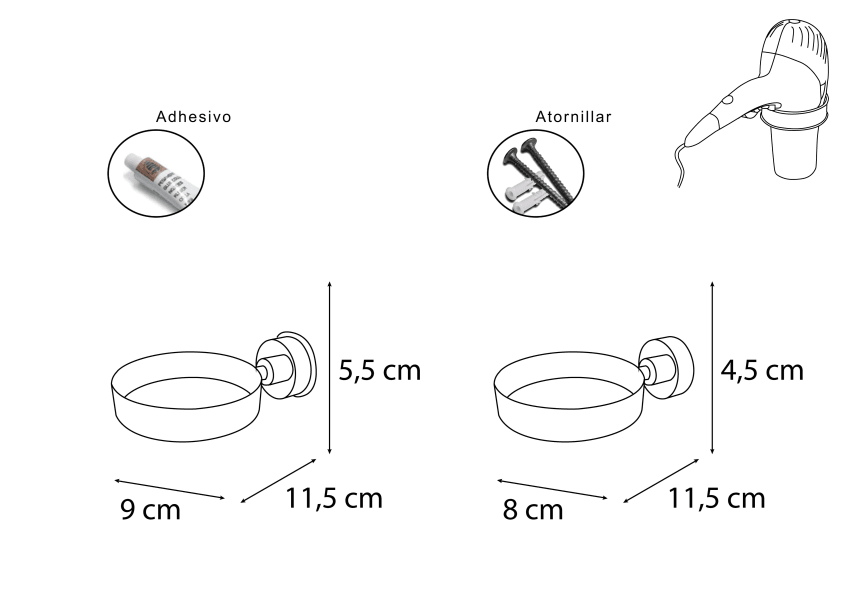 Support pour fer à lisser 501 Bruntec croquis 1