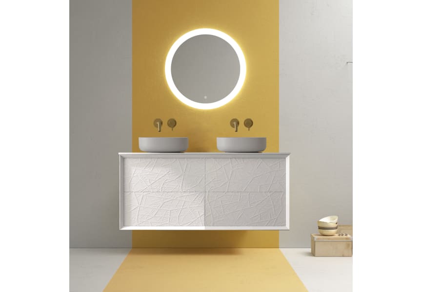 Sue Lux Avila Dos meuble de salle de bain en bois avec plan de toilette principal 0
