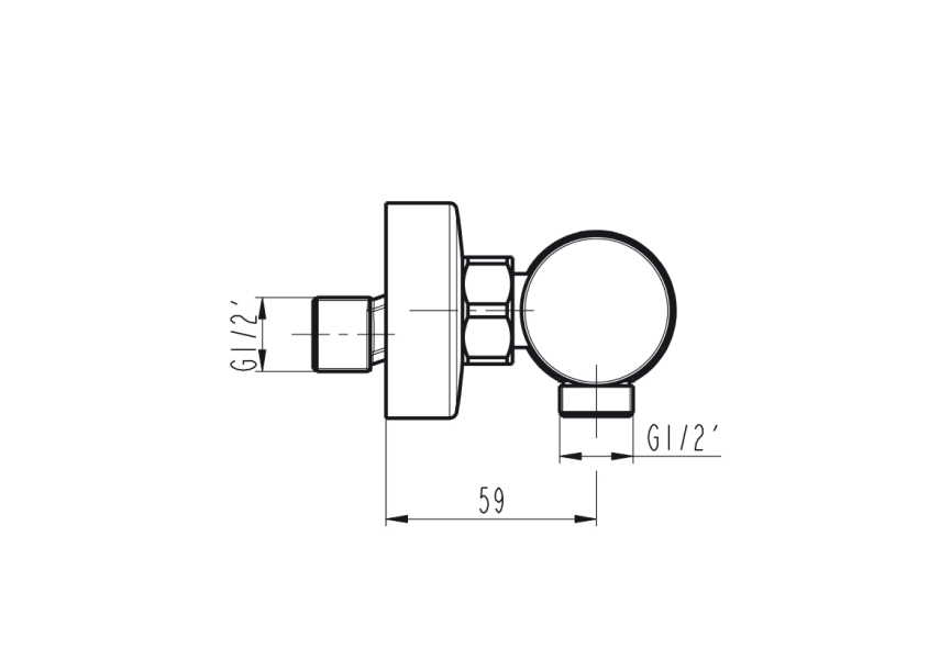 Robinet de douche GME Helios croquis 7