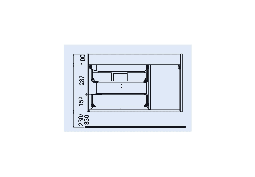 Meubles de salle de bains Uniiq Salgar croquis 13