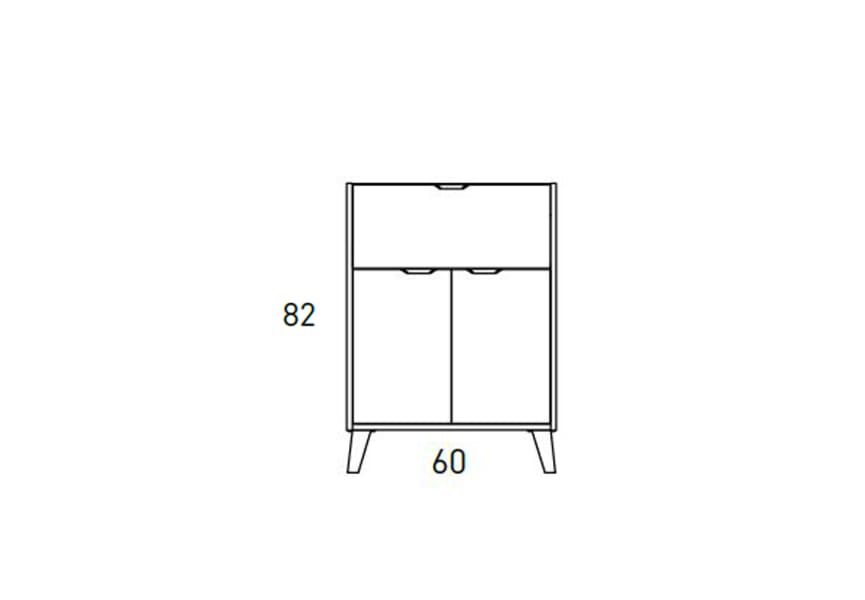 Ensemble meuble de salle de bains faible profondeur 35,5 cm avec lavabo Midi Visobath sur plan de toilette croquis 10