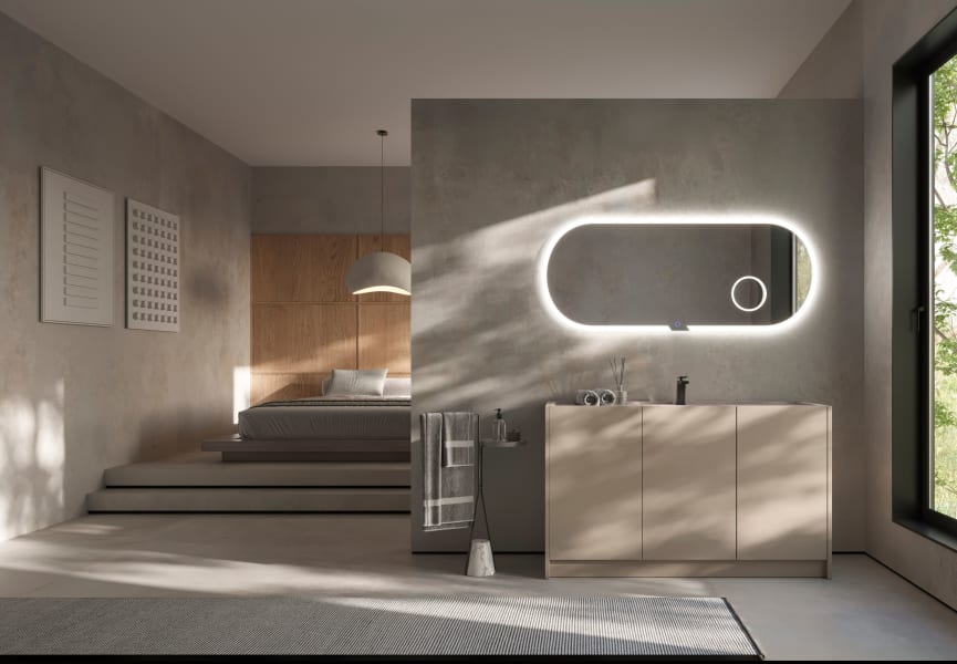 Indiana Ledimex Miroir de salle de bain LED avec éclairage environnement 7