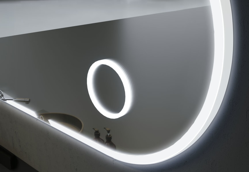 Indiana Ledimex Miroir de salle de bain LED avec éclairage détail 4