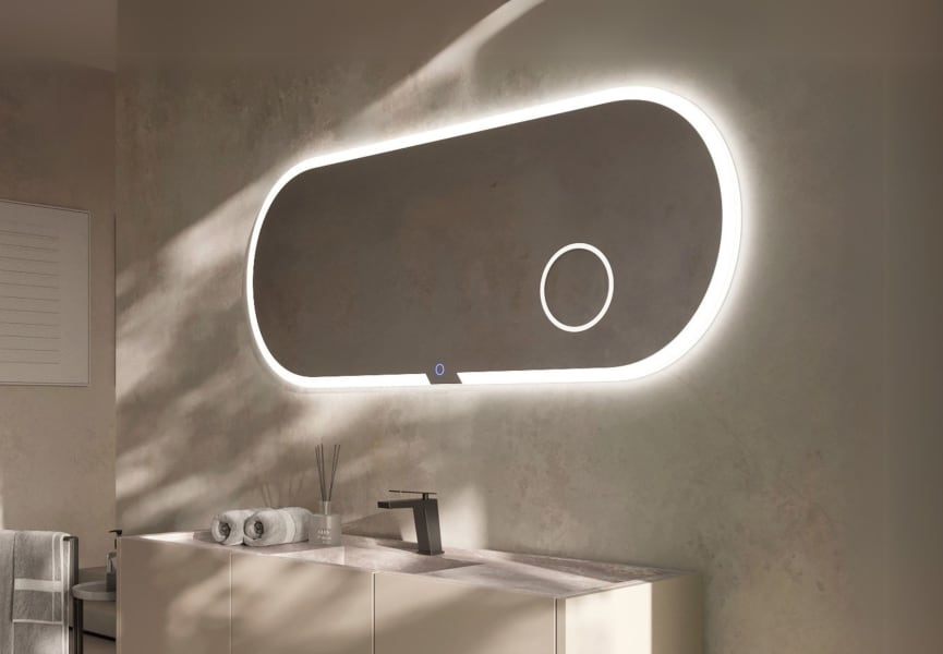 Indiana Ledimex Miroir de salle de bain LED avec éclairage principal 0