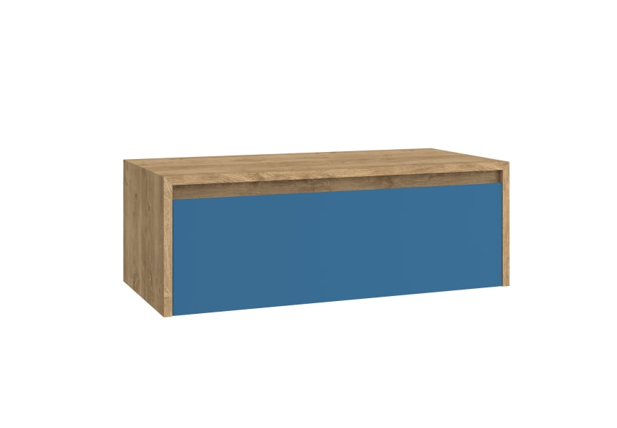 Meuble de salle de bains Lambda avec plan de toilette en bois Coycama principal 7