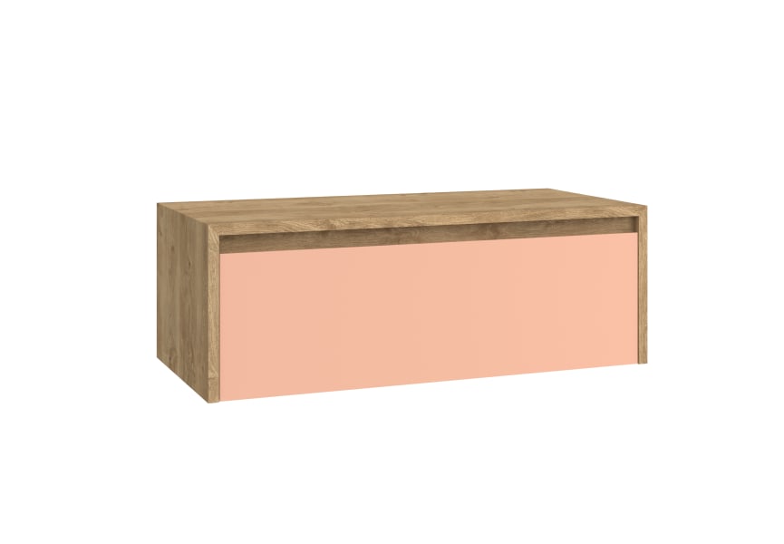 Meuble de salle de bains Lambda avec plan de toilette en bois Coycama principal 8