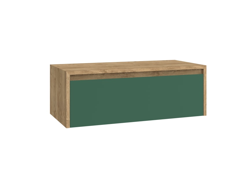 Meuble de salle de bains Lambda avec plan de toilette en bois Coycama principal 9