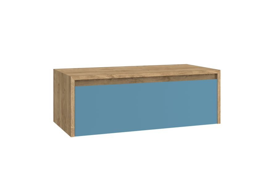 Meuble de salle de bains Lambda avec plan de toilette en bois Coycama principal 10