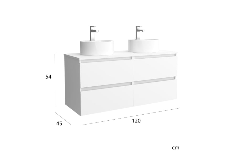 Meuble de salle de bains avec ensemble lavabo Bequia Salgar détail 8