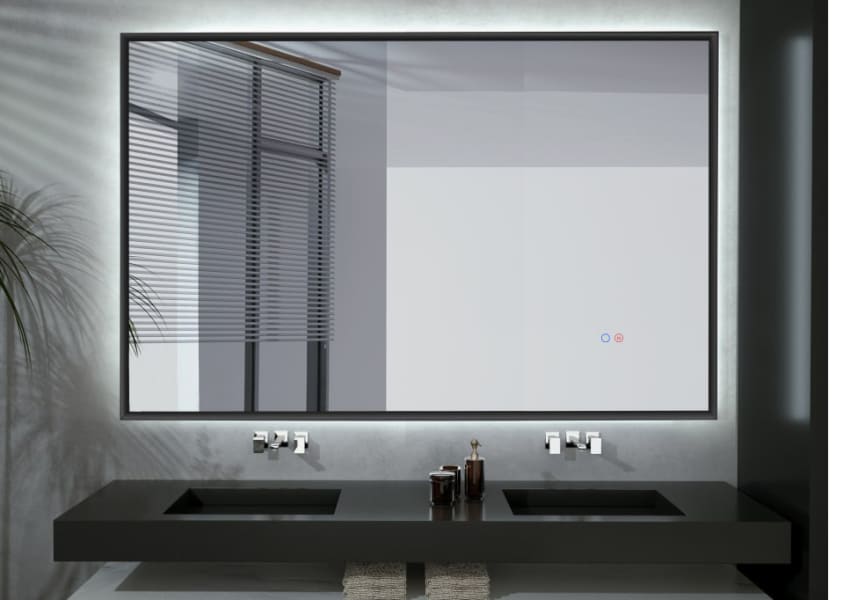 Miroir de salle de bains avec éclairage LED California Ledimex principal 3