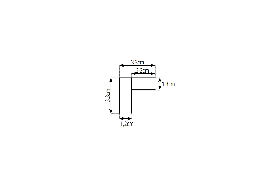 Profilé de raccordement angulaire pour GME fixe croquis 1