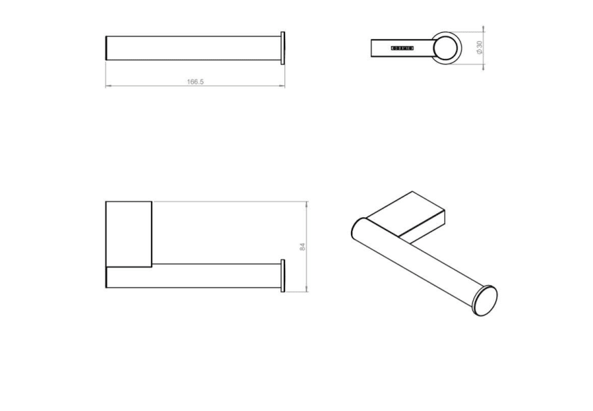 Porte-rouleau de toilette Project Cosmic croquis 5