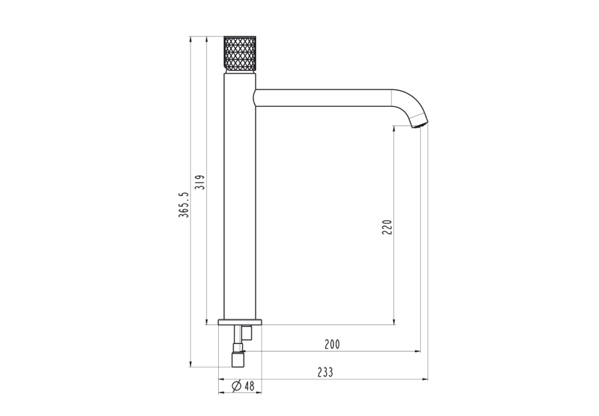 Robinet de lavabo Helios GME croquis 7