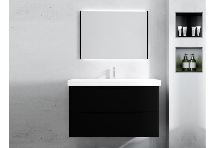 Miroir de salle de bains avec éclairage LED Sire Bruntec principal 1