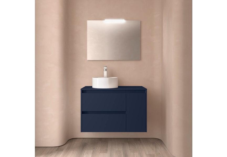 Meubles de salle de bain Noja Salgar avec comptoir en bois principal 2